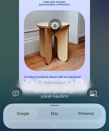 Kullanılmakta olan Görsel Zeka özelliği