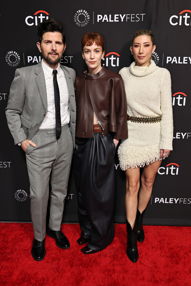 Adam Scott, Britt Lower and Dichen Lachman at the PaleyFest LA screening and panel for Apple TV+’s “Severance” season two finale on Friday, 21 March 2025.