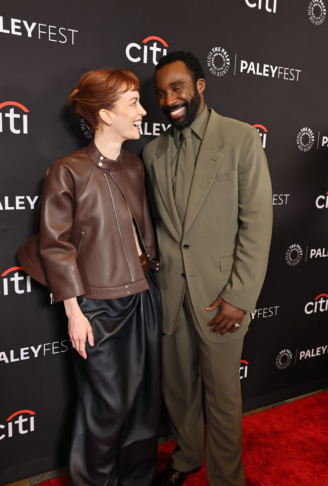 Britt Lower and Tramell Tillman at the PaleyFest LA screening and panel for Apple TV+’s “Severance” season two finale on Friday, 21 March 2025.