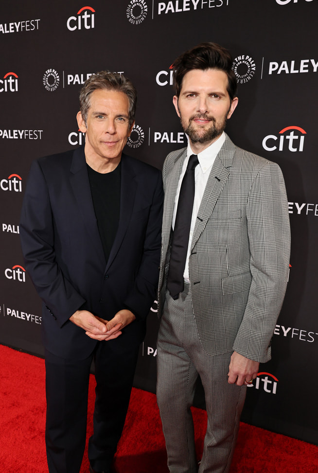 Ben Stiller and Adam Scott at the PaleyFest LA screening and panel for Apple TV+’s “Severance” season two finale on Friday, 21 March 2025.