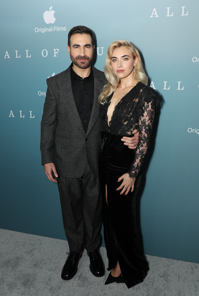 Co-writer and producer Brett Goldstein and Imogen Poots attend the U.S. premiere screening of Apple Original Films’ “All of You” at The Whitby Theater. “All of You” streams globally on Apple TV+ on Friday, 26 September 2025.