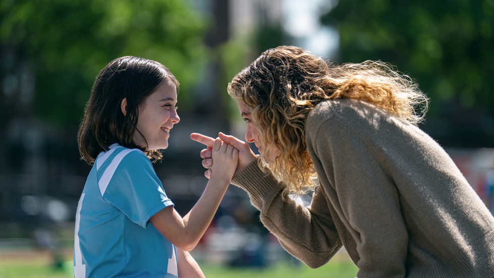 Nola Wallace and Tatiana Maslany in “Maximum Pleasure Guaranteed,” premiering 20 May, 2026 on Apple TV.