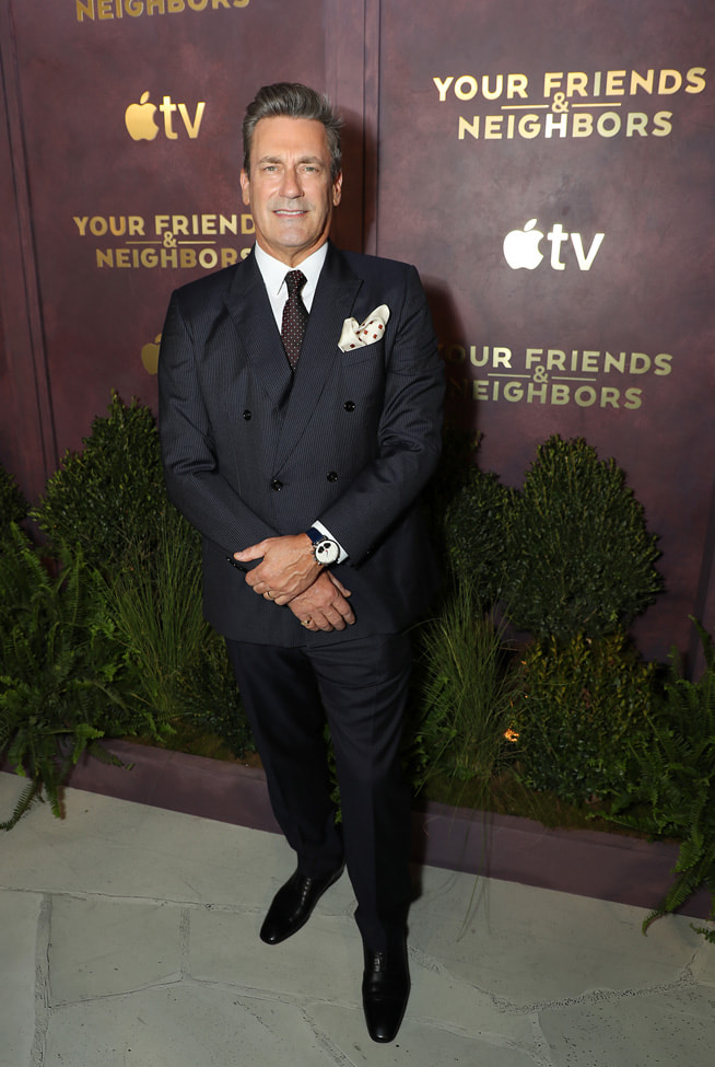 Jon Hamm attends the season two premiere of the Apple TV series “Your Friends & Neighbors” at The New York Historical. Season two debuts globally on Apple TV on Friday April 3, 2026.