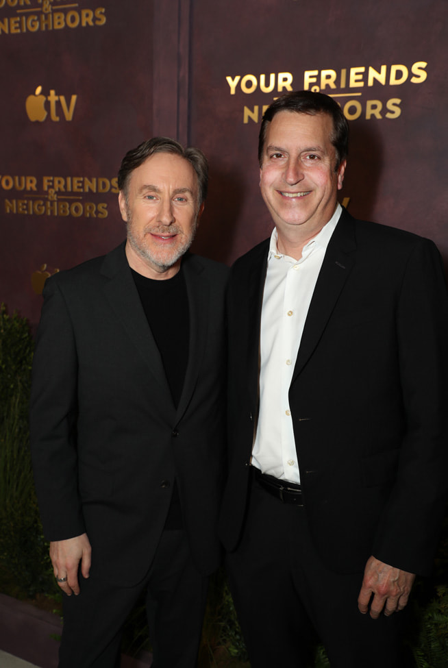Showrunner, director, and executive producer Jonathan Tropper and Apple TV Head of Programming Matt Cherniss attend the season two premiere of the Apple TV series “Your Friends & Neighbors” at The New York Historical. Season two debuts globally on Apple TV on Friday April 3, 2026.
