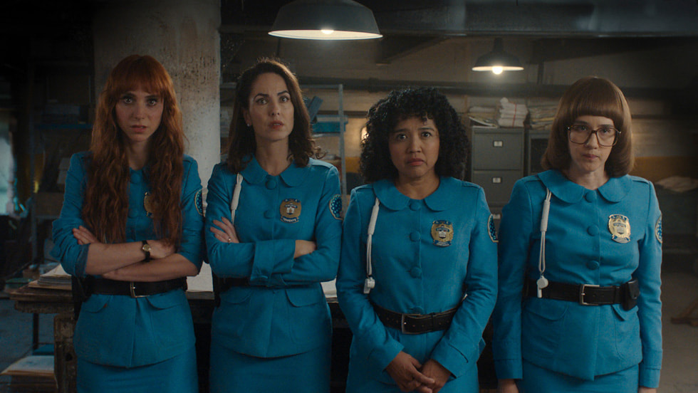 Natalia Téllez, Bárbara Mori, Amorita Rasgado and Ximena Sariñana in season two of “Women in Blue” (“Las Azules”)