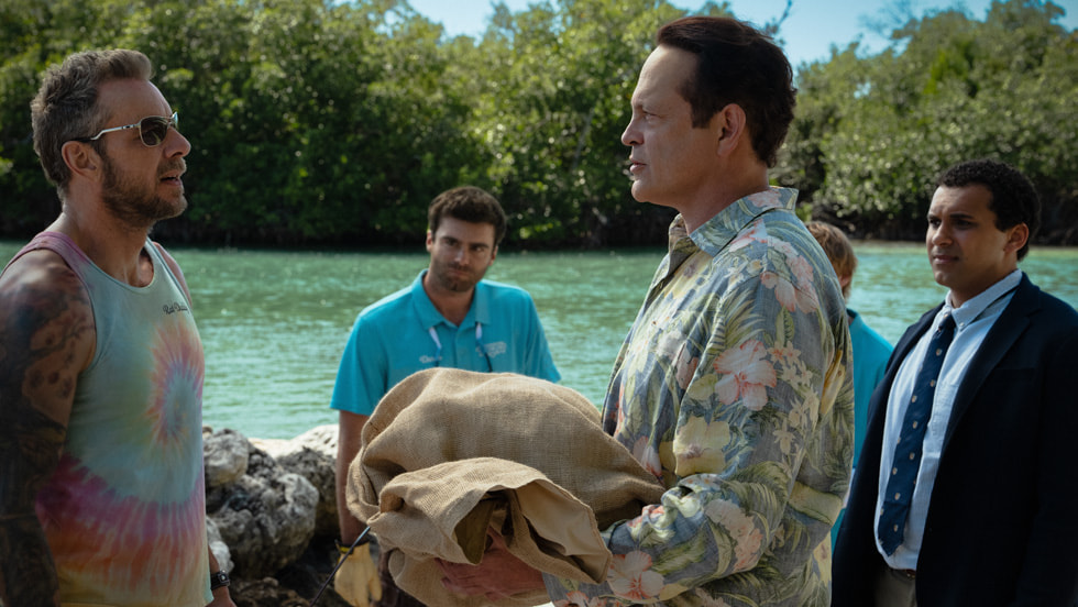 Dax Shepard and Vince Vaughn in “Bad Monkey” season two, premiering Wednesday, 2 December, 2026.