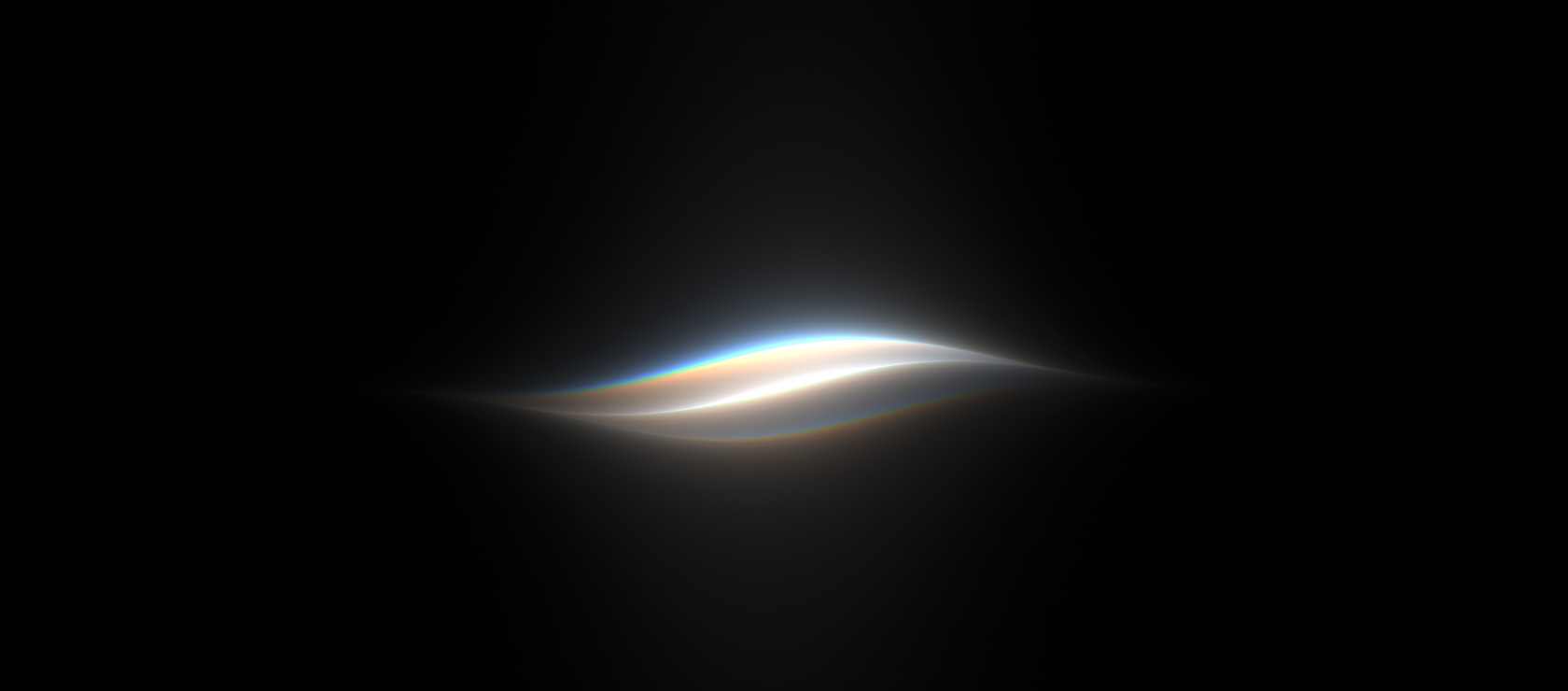 A wave of colour symbolising Siri AI