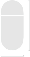 Illustration of AirPods 5 charging case showing the height of 1.82 inches and the depth of 0.83 inch.