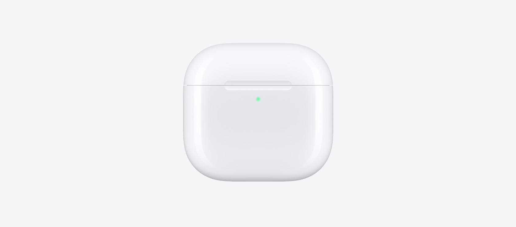 白色 AirPods 5 無線充電盒