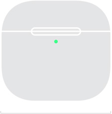 Illustration of AirPods 5 charging case showing the front width of 50.1mm.