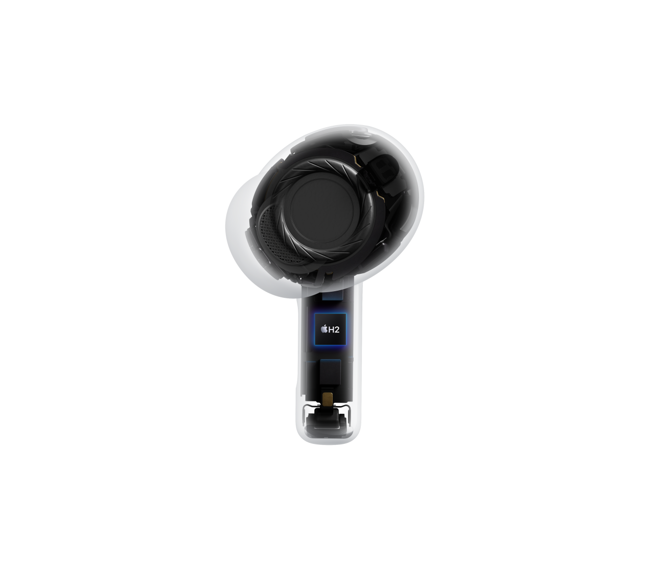 AirPods Pro 3, audífono inalámbrico, transparente, arquitectura interna