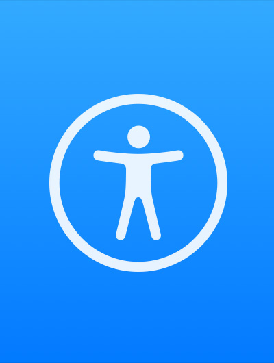 Icône d’une silhouette humaine avec les bras écartés à l’intérieur d’un cercle