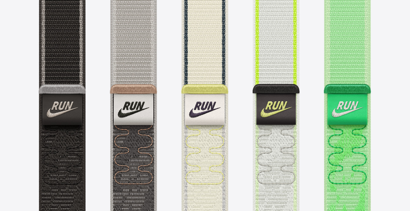 Nike Sport Loop bands in varying colors