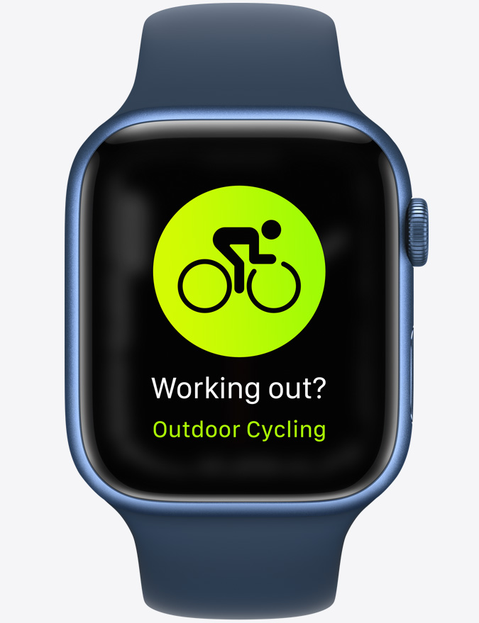 Ποδηλασία σε εξωτερικό χώρο του Apple Watch