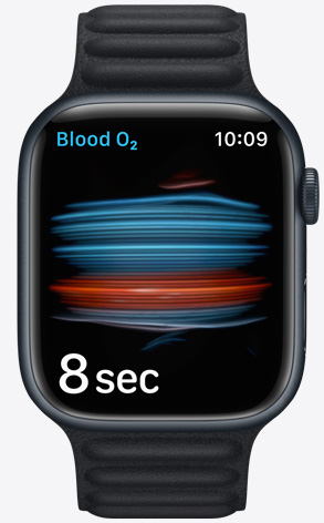 Apple Watch showing Blood Oxygen