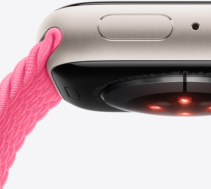 Close-up van meetwaarden op Apple Watch