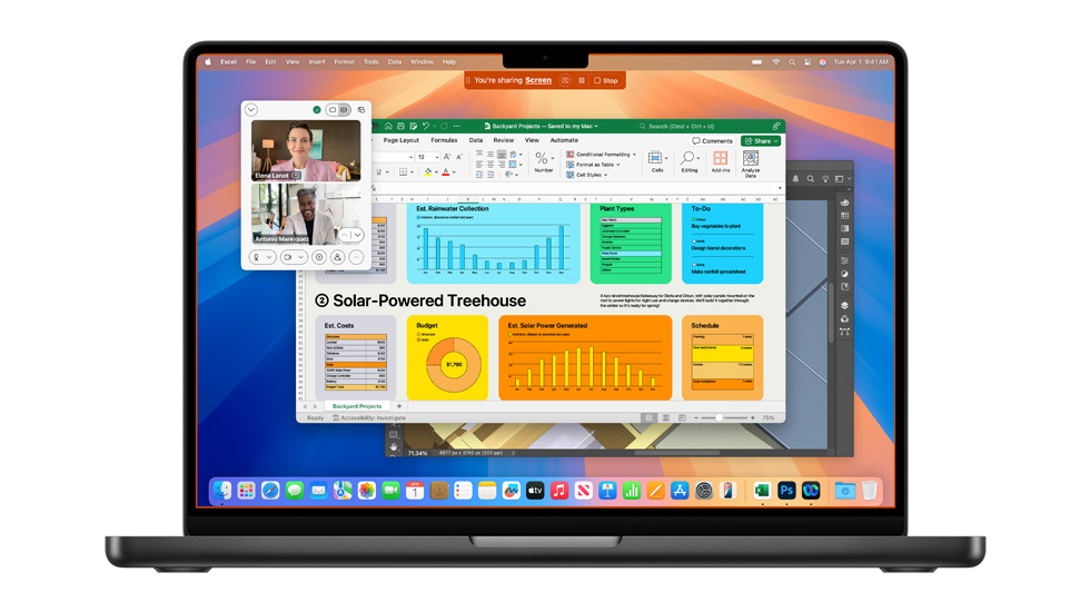 A Mac screen showing several open apps, including Zoom and Excel.