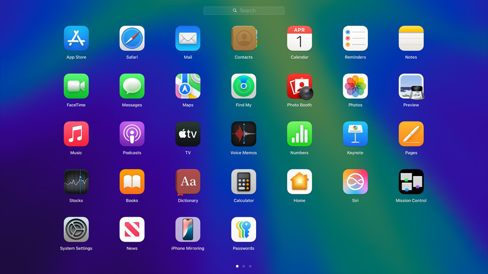 Various app icons displayed in a grid format on screen.