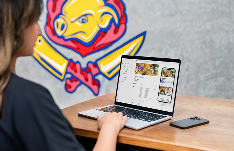 Señor Sisig bruker Apple Business Connect til å administrere selskapets tilstedeværelse i Kart, Lommebok, Siri og mer.