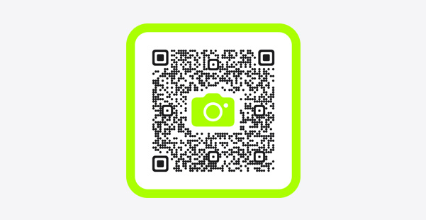 圖片展示可開啟健身 app 連結的行動條碼