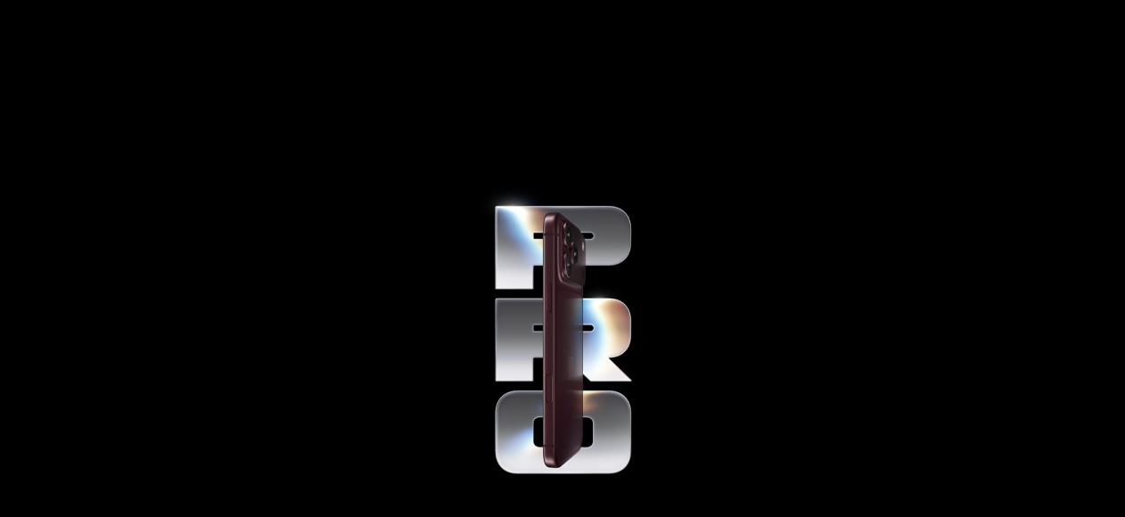 iPhone 18 Pro, burgundy colour (dark red), back exterior, Pro Fusion camera system at top, Apple logo in centre, Side exterior, Side button, Camera Control, the word Pro written in large silver coloured text and glowing with a blue and pink neon effect