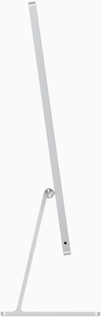 iMac сріблястого кольору: вид збоку