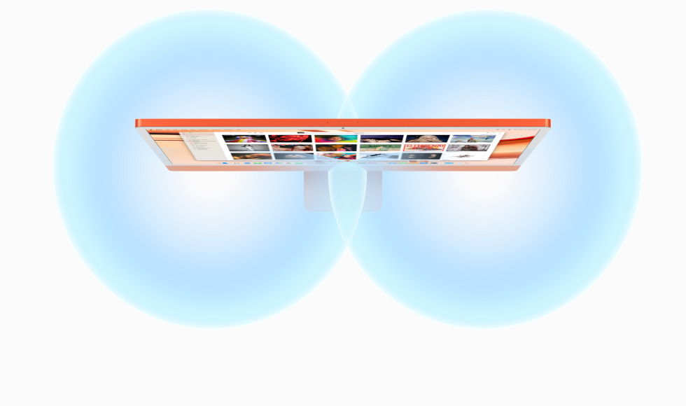 illustration of the sound stage produced by iMac