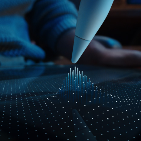 Apple Pencil Pro hovers on the iPad display