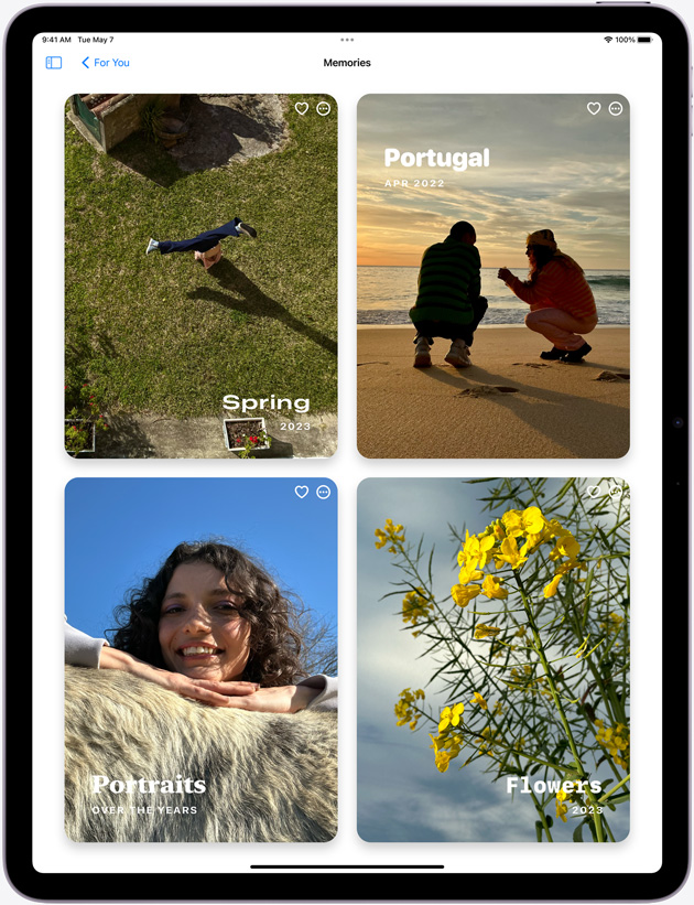 Fotos-app på iPad Air