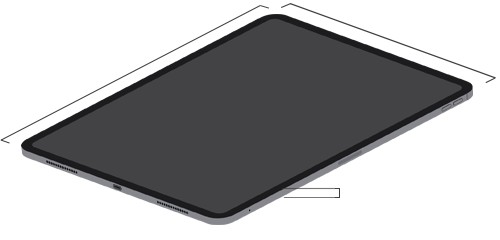 Dimensões do iPad Pro de 13 polegadas