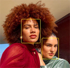 Centre Stage for photos feature in use highlighting the faces of people