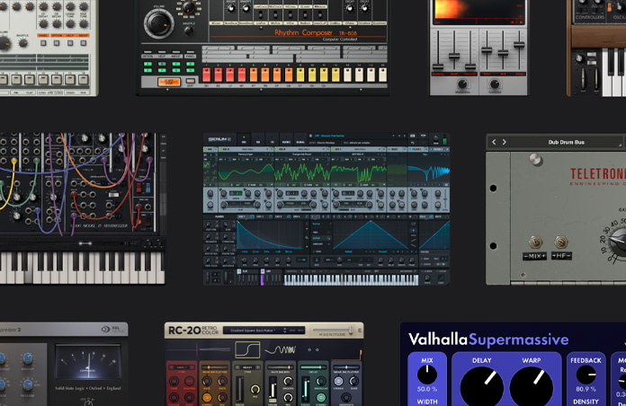 Pantalla que muestra una amplia variedad de plug-ins de terceros