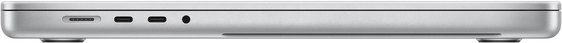 Зображення портів MacBook Pro, розташованих на корпусі праворуч