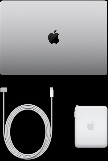 MacBook Pro 16 pouces, câble USB-C vers MagSafe 3 et adaptateur d’alimentation USB-C 140 watts